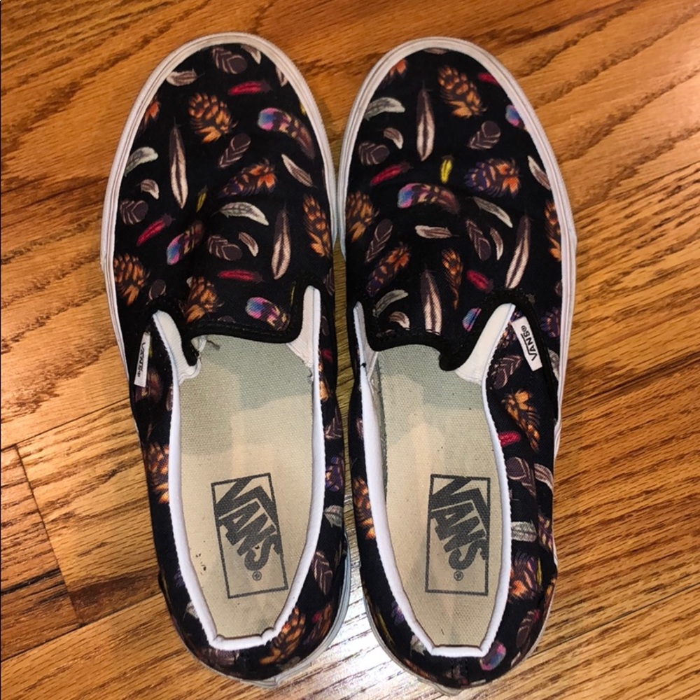 Feather Print Vans